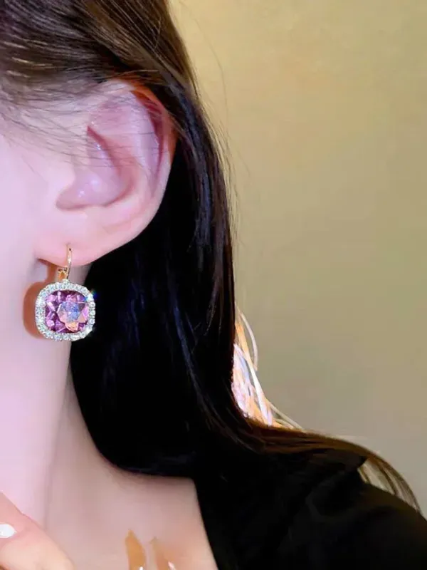 Crystal_Rhinestone_Halo_Lever-Back_Drop_Earrings_For_Women