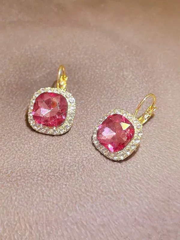 Crystal_Rhinestone_Halo_Lever-Back_Drop_Earrings_For_Women