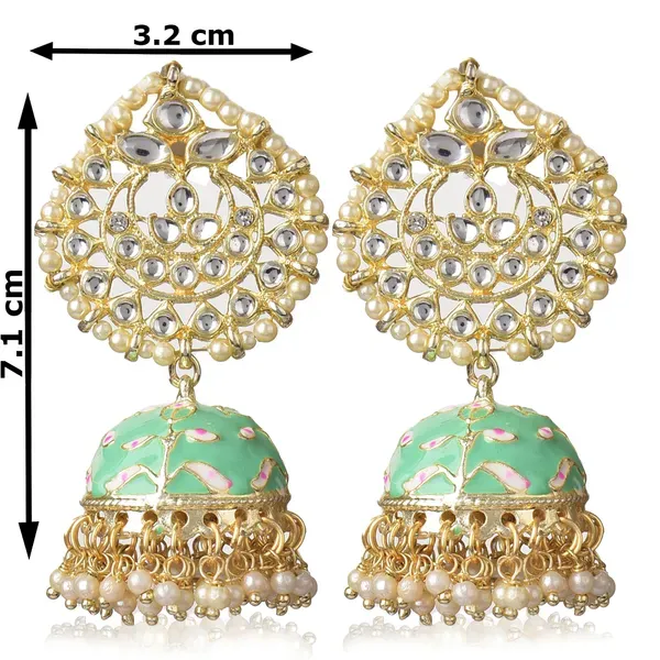 Parrot_Green_Brass_Earrings_For_Women