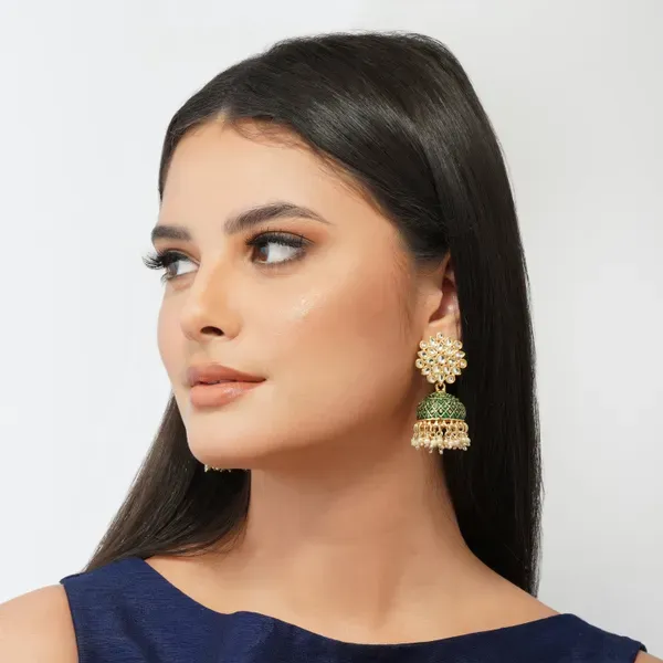 Red_Brass_Stud_Earrings_For_Women