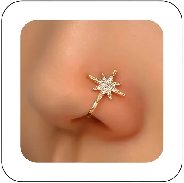 Gold_Metal_Non-Piercing_Compass_Style_Nose_Pin_For_Women