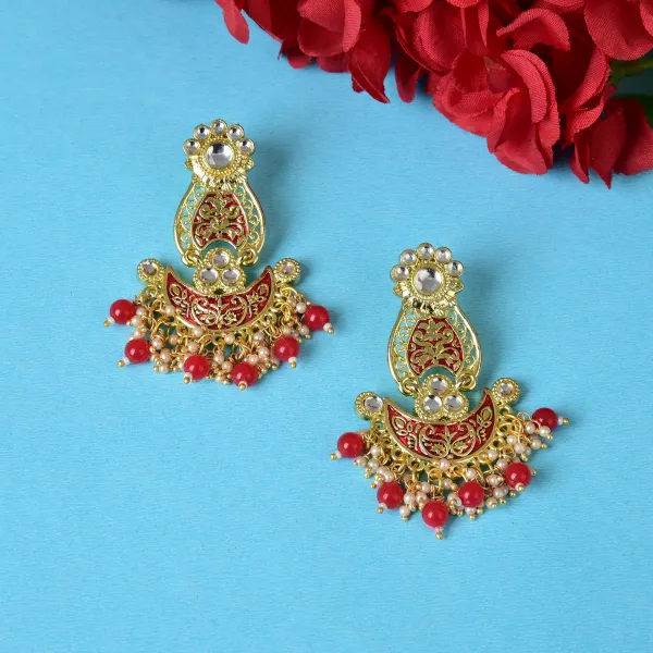 Red_Brass_Earrings_For_Women