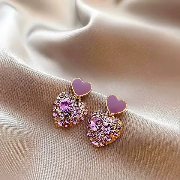 Purple_Crystal_Double_Heart_Drop_Earrings_For_Women