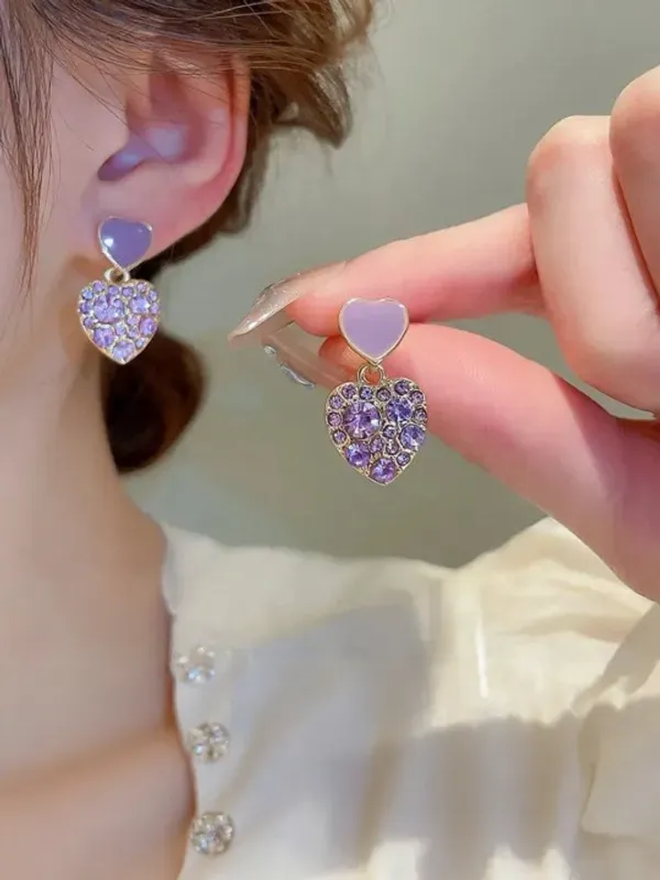 Purple_Crystal_Double_Heart_Drop_Earrings_For_Women