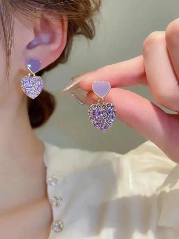 Purple_Crystal_Double_Heart_Drop_Earrings_For_Women