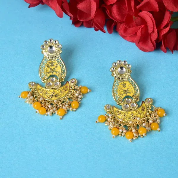 Yellow_Brass_Earrings_For_Women