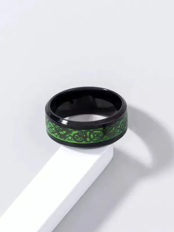Black_&_Green_Stainless_Steel_Ring_For_Men