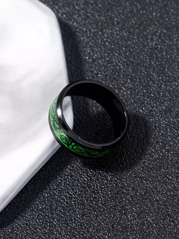 Black_&_Green_Stainless_Steel_Ring_For_Men