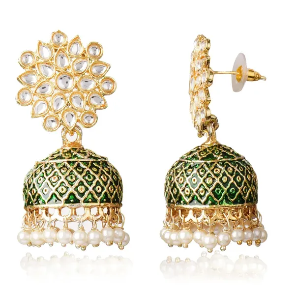 Gold_Brass_Stud_Earrings_For_Women