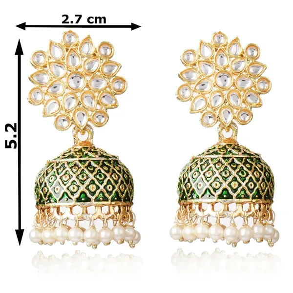 Gold_Brass_Stud_Earrings_For_Women