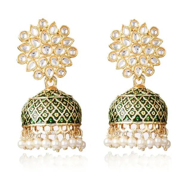 Gold_Brass_Stud_Earrings_For_Women
