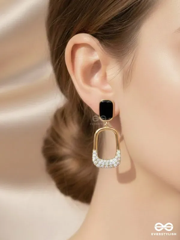 Gold_Tone_Metal_Black_Enamel_Geometric_Drop_Earrings_For_Women