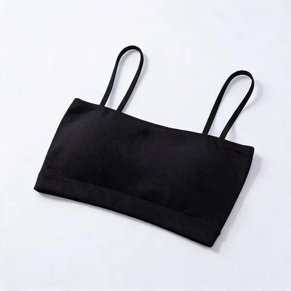 Black_Cotton_Spaghetti_Strap_Crop_Bra_Top_For_Women