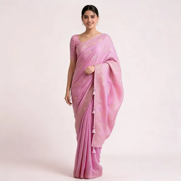 Light_Pink_Soft_Litchi_Silk_Saree_For_Women