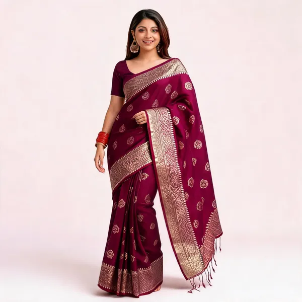 Purple_Soft_Litchi_Silk_Saree_For_Women