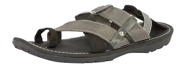 Grey_Synthetic_Leather_Flip_Flops_For_Men