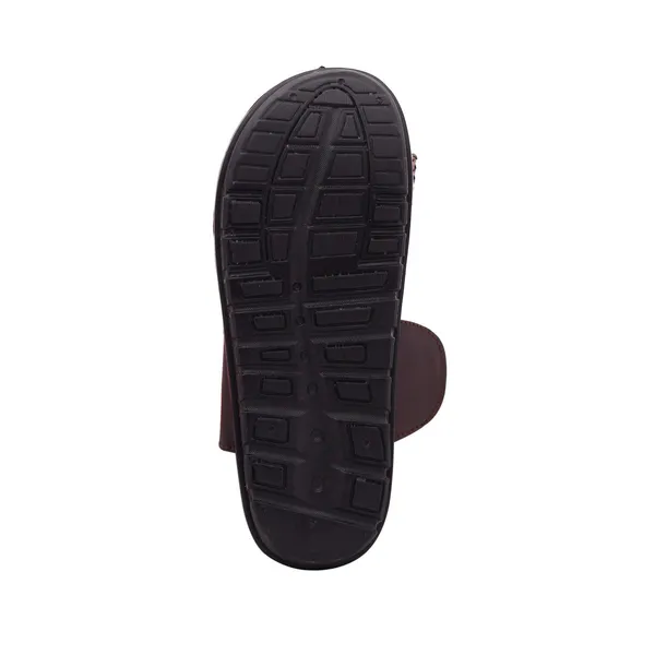 Dark_Brown_Synthetic_Leather_Slippers_For_Men