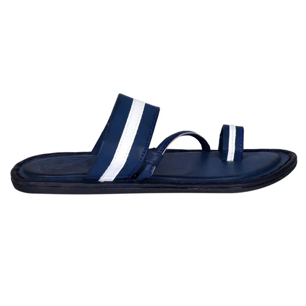 Blue_Synthetic_Leather_Slippers_For_Men