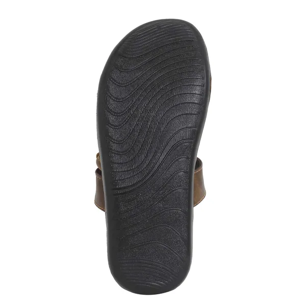 Beige_Sysnthetic_Leather_Slippers_For_Unisex
