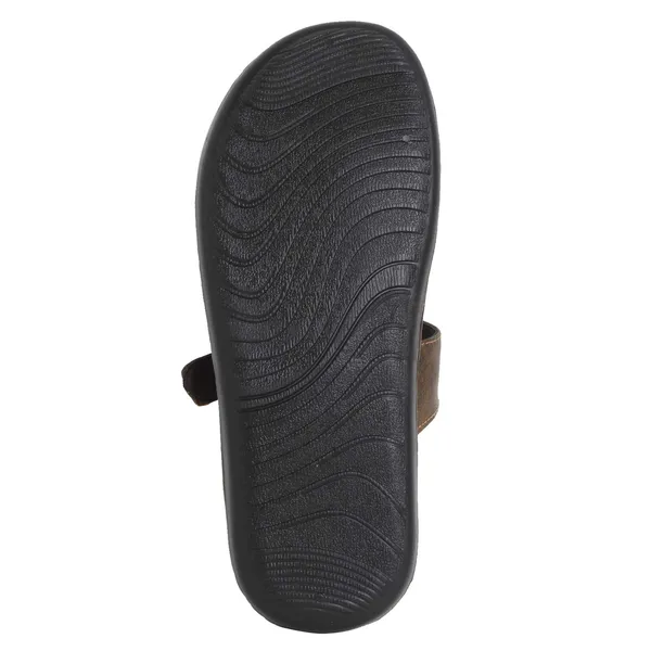 Dark_Brown_Sysnthetic_Leather_Slippers_For_Unisex
