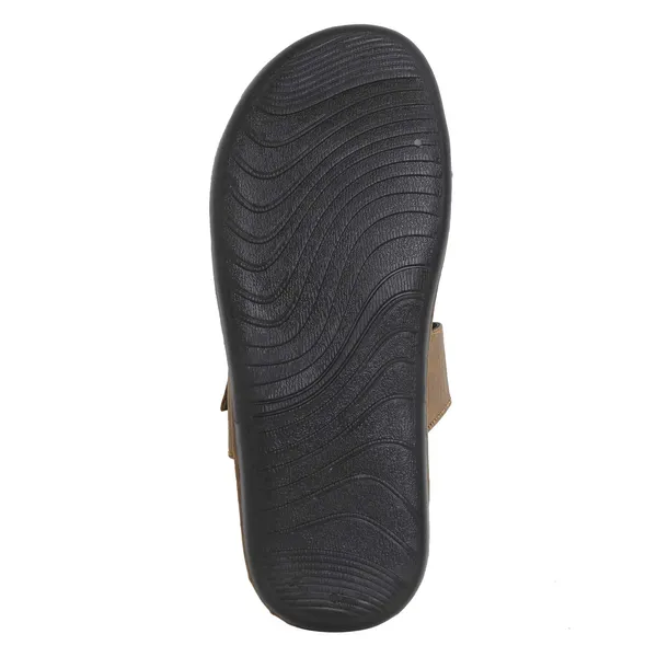 Tan_Sysnthetic_Leather_Slippers_For_Unisex
