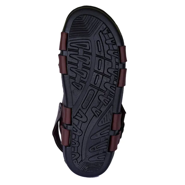 Brown_Synthetic_Leather_Sandals_For_Unisex