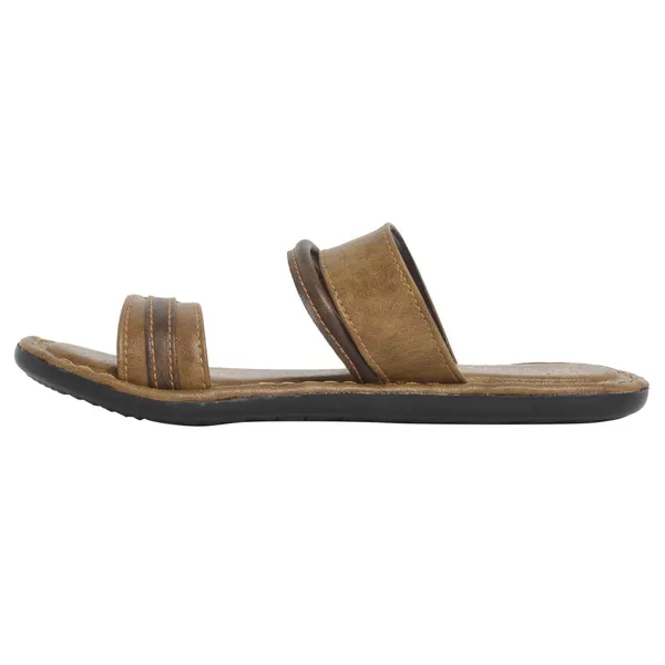 Tan_Synthetic_Leather_Slippers_For_Men