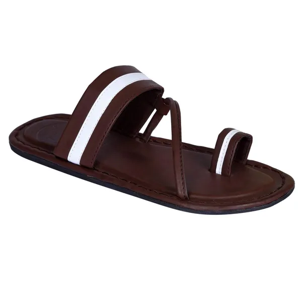 Brown_Synthetic_Leather_Sandals_For_Men