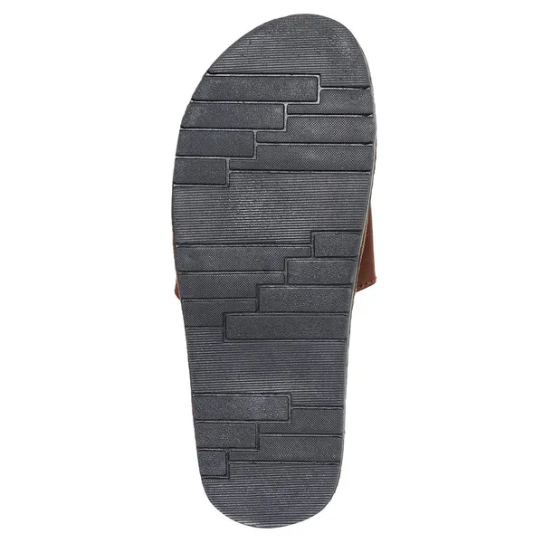 Brown_Synthetic_Leather_Slides_For_Unisex