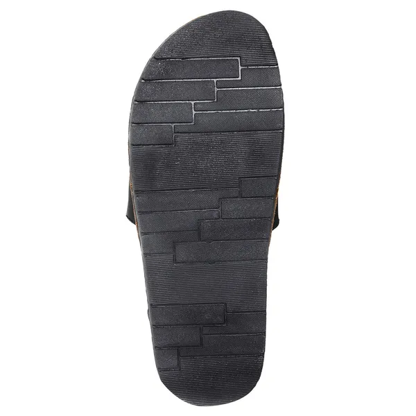 Black_Synthetic_Leather_Slides_For_Unisex