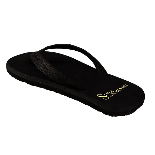 Black_Synthetic_Leather_Slippers_For_Men
