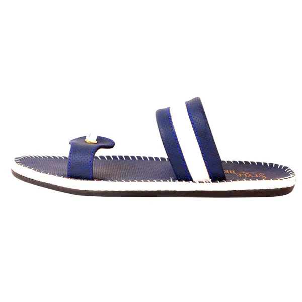 Blue_Synthetic_Leather_Flip_Flops_For_Men