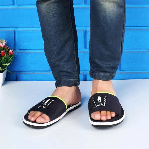 Blue_Fur_Slides_For_Men