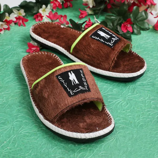 Brown_Fur_Slides_For_Men