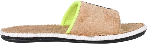 Tan_Fur_Slides_For_Men