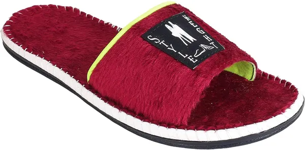 Red_Fur_Slides_For_Men