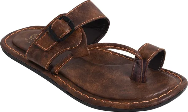 Coffee_Men_Leather_Toe_Ring_Sandals