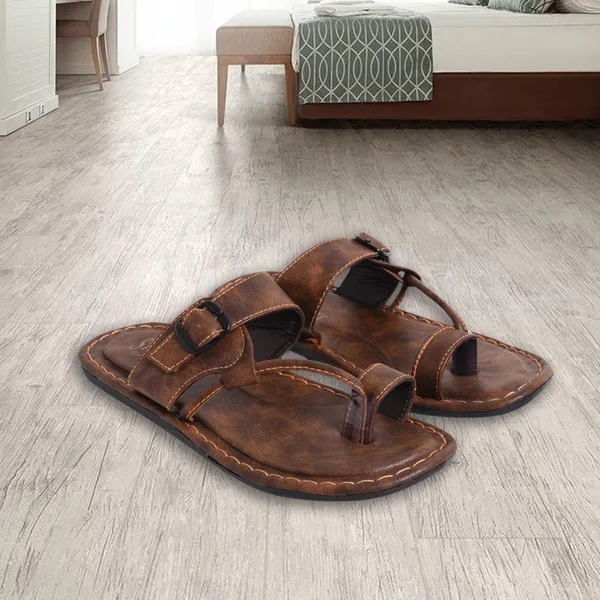 Coffee_Men_Leather_Toe_Ring_Sandals