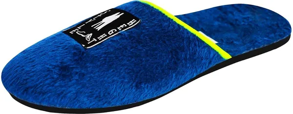 Blue_Fur_Slippers_For_Men
