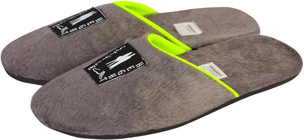 Grey_Fur_Slippers_For_Men