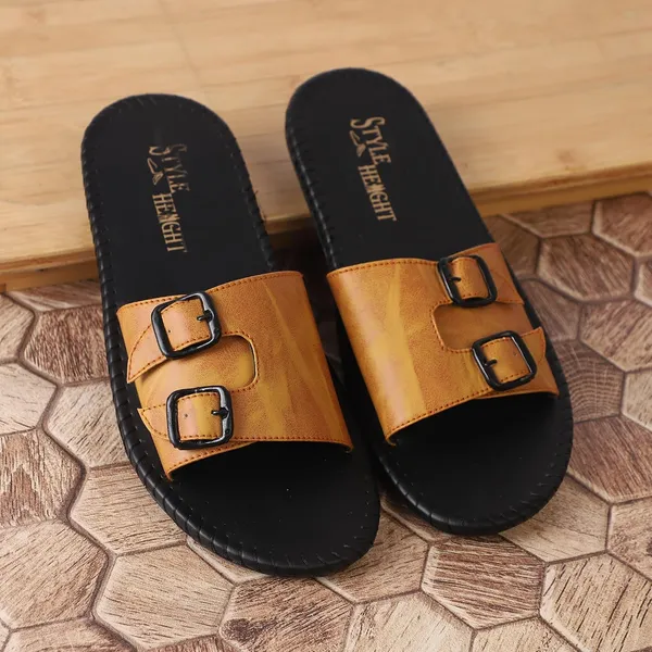 Men_Double_Buckle_Leather_Slippers