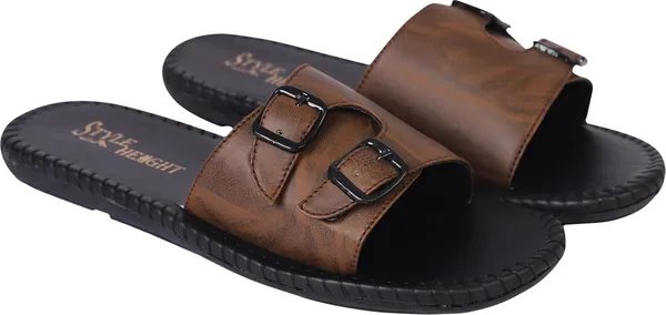Men_Double_Buckle_Leather_Slippers