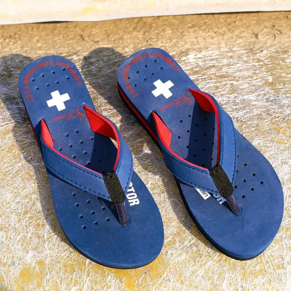 Blue_Rubber_Slippers_For_Women
