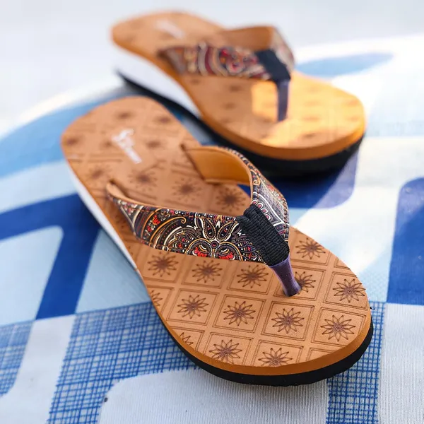 Tan_Rubber_Slippers_For_Women