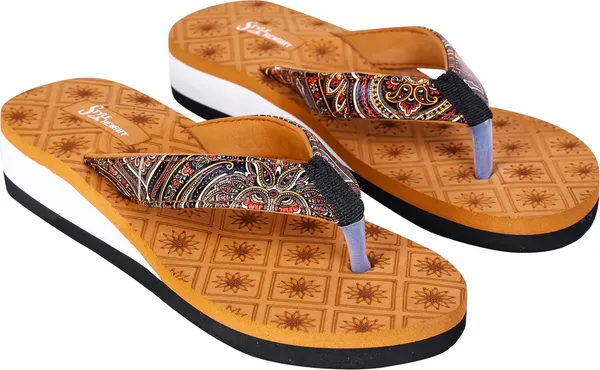 Tan_Rubber_Slippers_For_Women