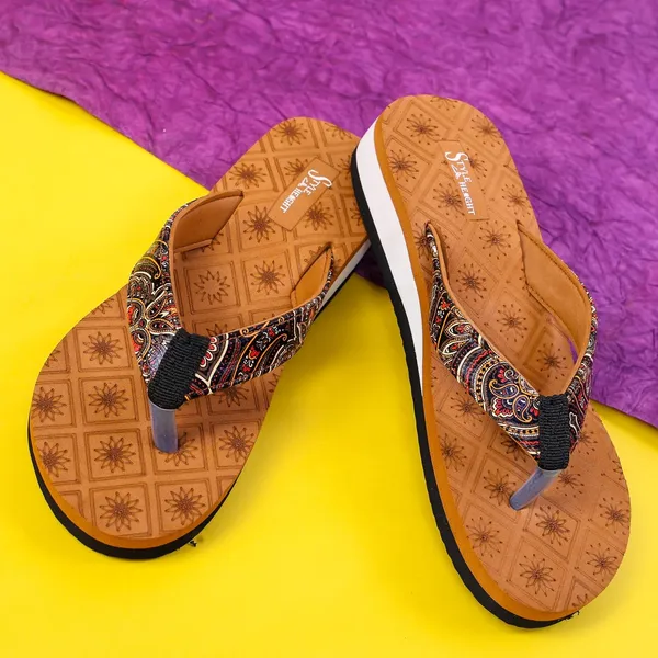 Tan_Rubber_Slippers_For_Women