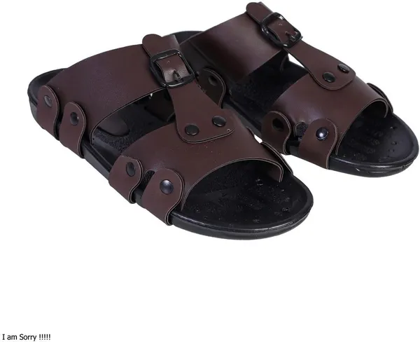 Brown_Synthetic_Leather_Sandals_For_Men