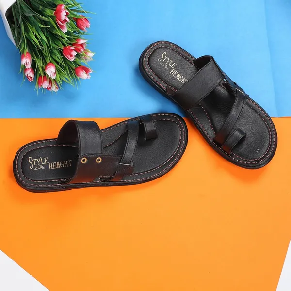 Black_Synthetic_Leather_Shoes_For_Men