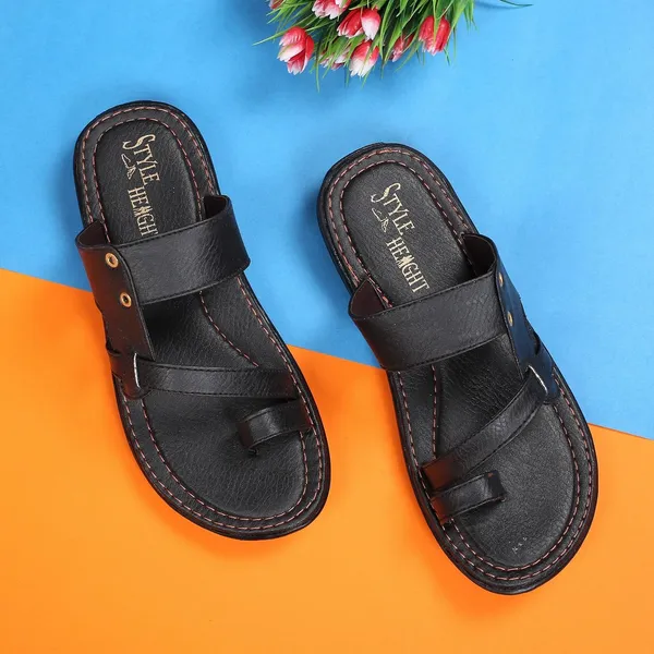 Black_Synthetic_Leather_Shoes_For_Men