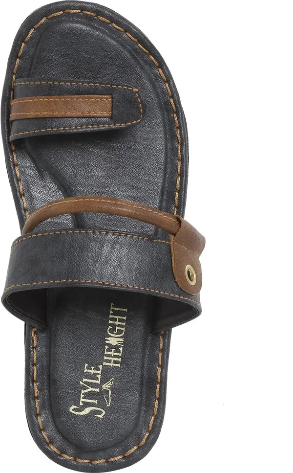 Black_Sysnthetic_Leather_Flats_For_Men